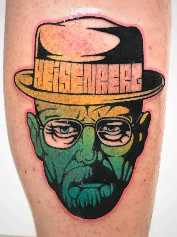 color cartoon Tatuaggio su calf #18242 | Tatuatore Gennaro Varriale