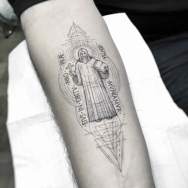 Linework tattoo by William Marin