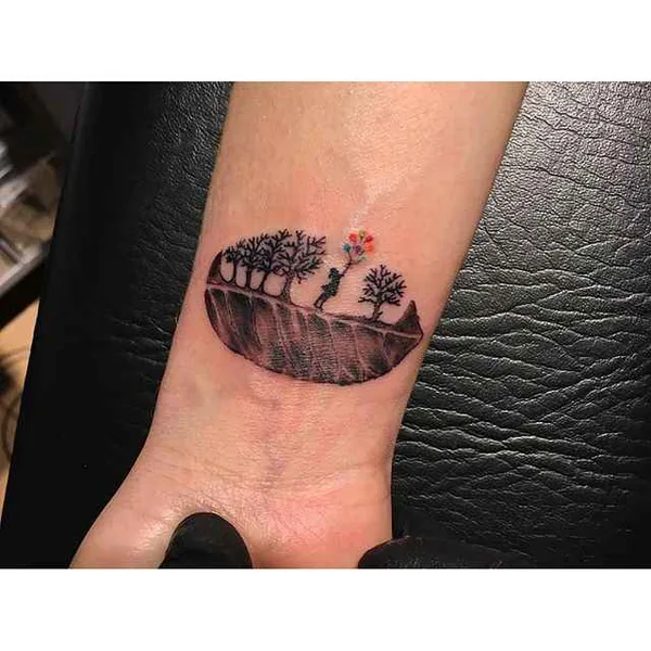 Graphic tattoo by Eva Krbdk in Istanbul
