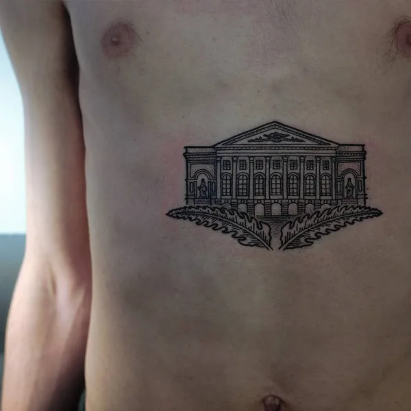 черная tattoo by  Zamyatina Mariya in Тюмень