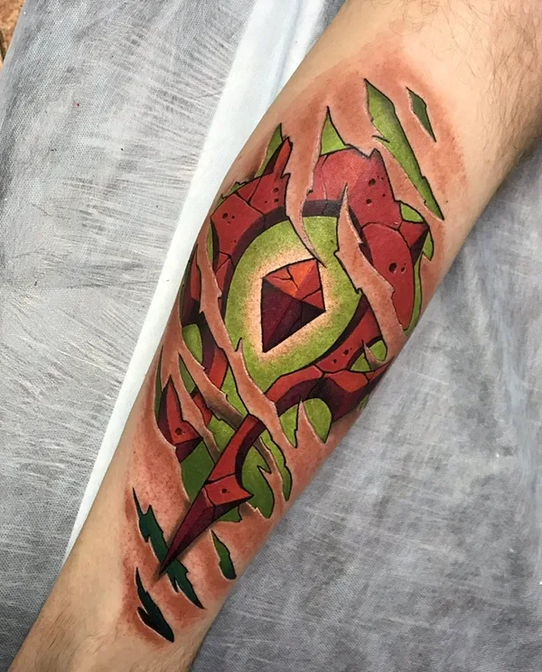 color biomechanical 타투 부위 forearm #49237 | 타투이스트 Пётр Старков