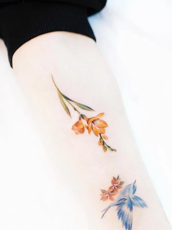 female color botanic татуировка на forearm #63480 | Тату мастер Foret tattoo