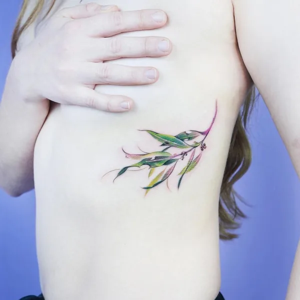 Botanical tattoo by Foret tattoo in Seoul