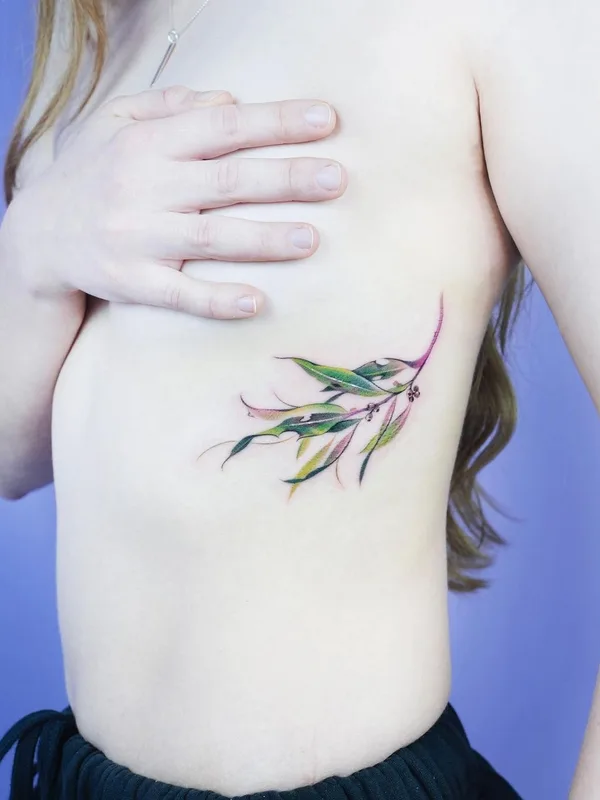 female color botanic татуировка на side #63484 | Тату мастер Foret tattoo
