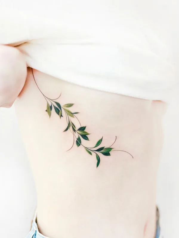 female color botanic татуировка на side #63482 | Тату мастер Foret tattoo