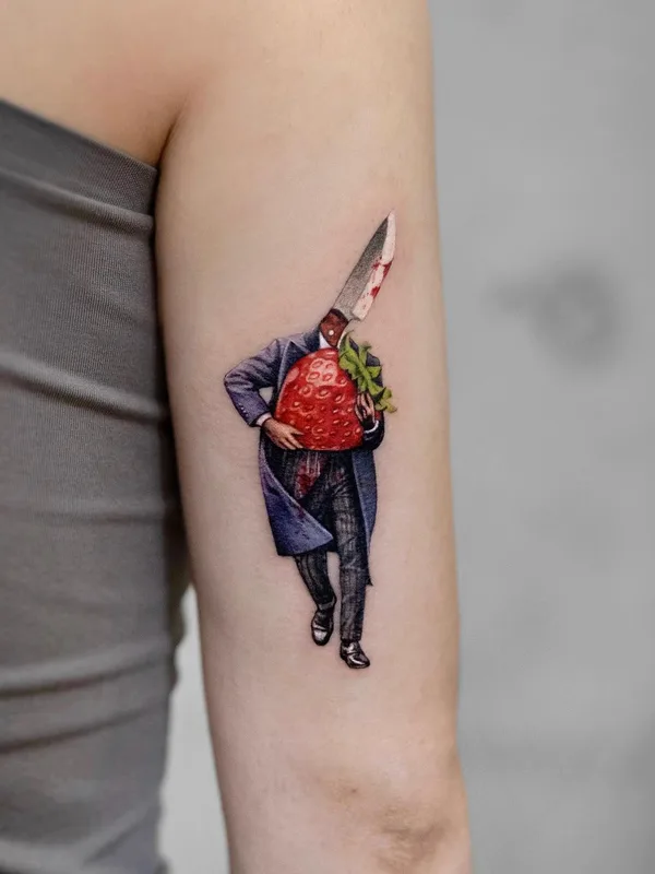 female color micro-realism tattoo auf shoulder #63497 | Tätowierer Neuneu Wu