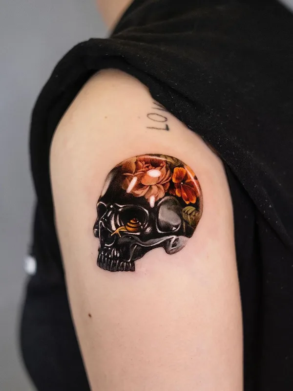 female color micro-realism tattoo auf shoulder #63501 | Tätowierer Neuneu Wu