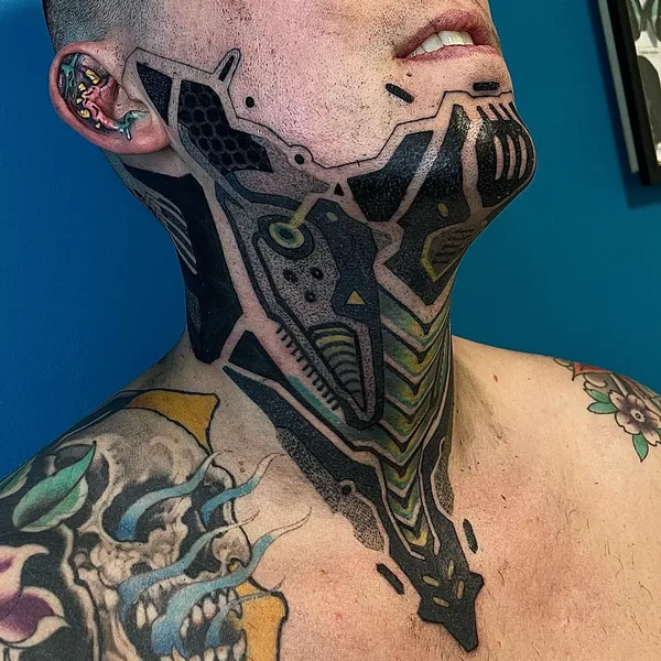 Biomechanical tattoo by Wruce Bayne in Treviso