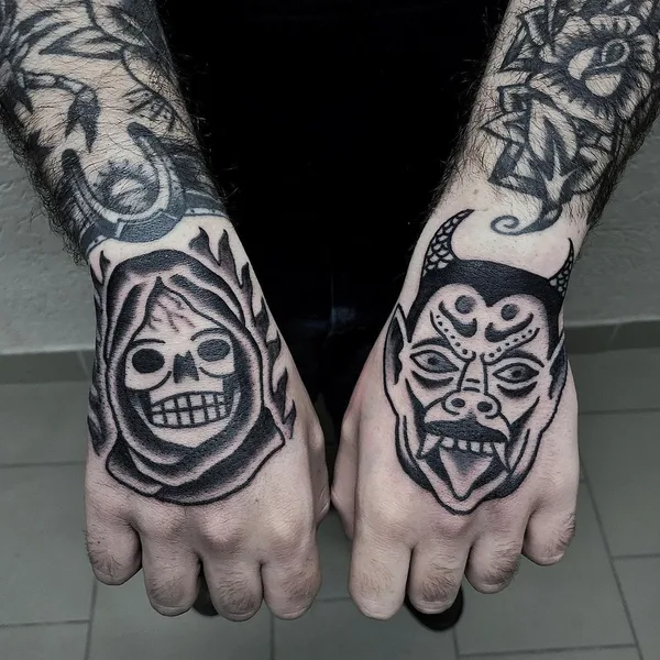 Old School tattoo by Maksim Trad in Moscow