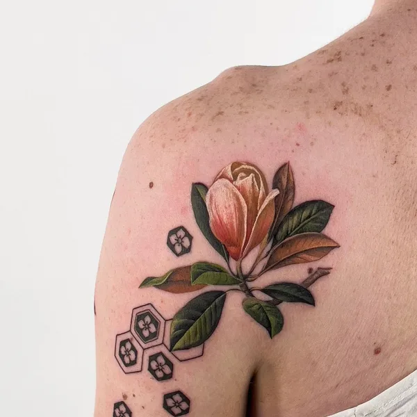 Illustrative tattoo by Noa Margalit in Tel Aviv - Jaffa