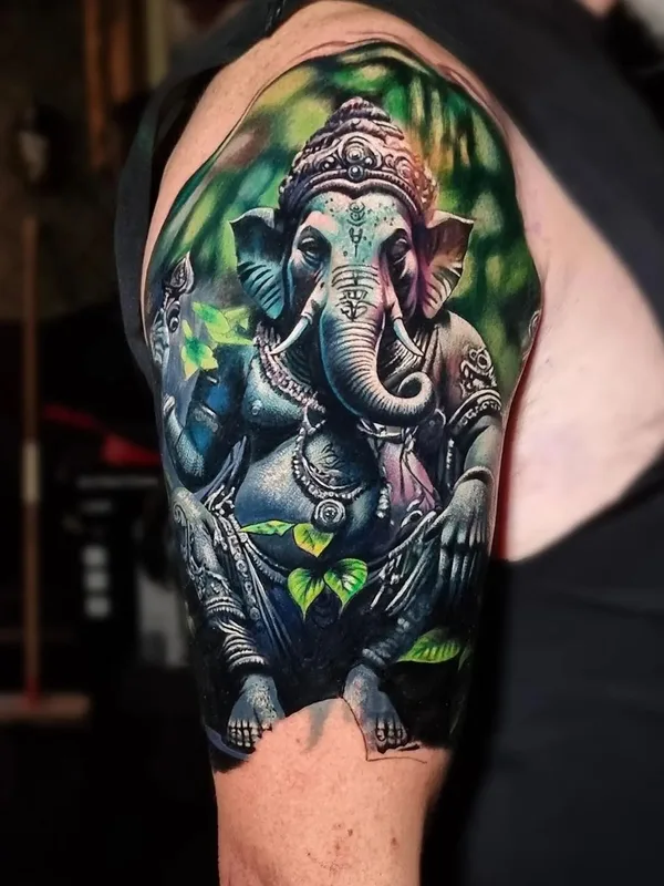 color realism Tatuaggio su full sleeve #63577 | Tatuatore Dean Gunther