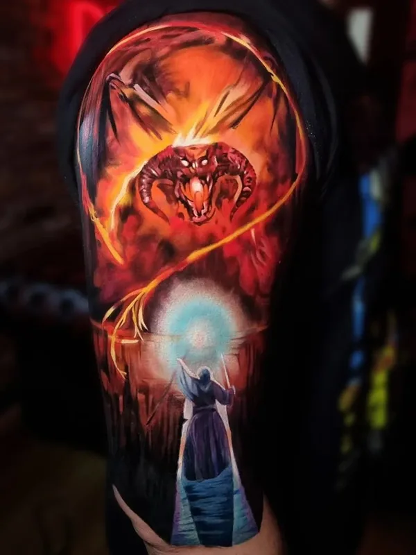 color realism Tatuaggio su upper arm #63572 | Tatuatore Dean Gunther