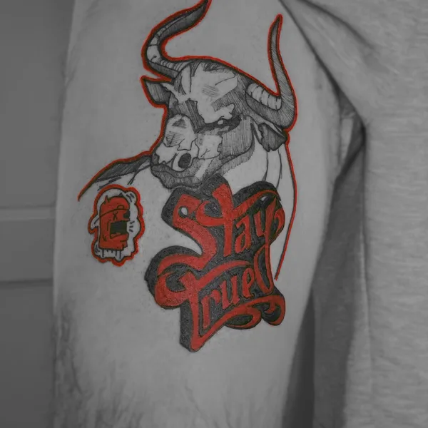 Lettering tattoo by Андрей Макоед in Minsk