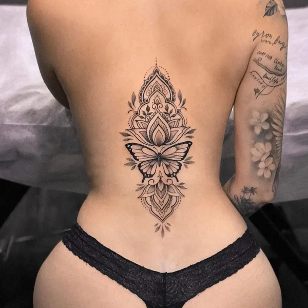 Graphic tattoo by Jai Cheong