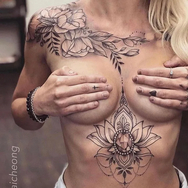 Graphic tattoo by Jai Cheong