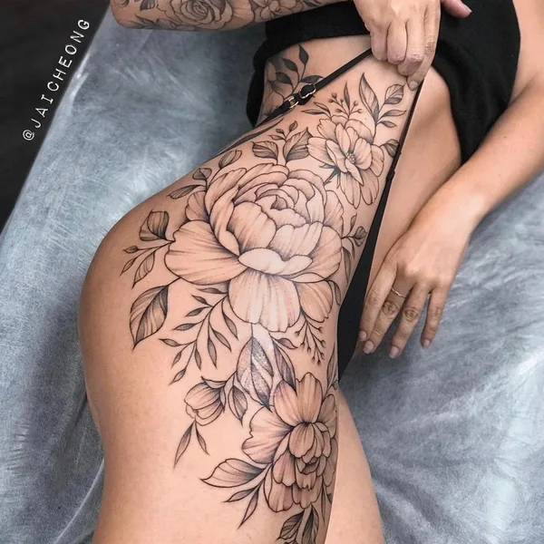 Graphic tattoo by Jai Cheong