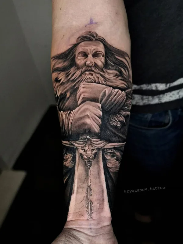black and grey realism татуировка на forearm #64840 | Тату мастер Дмитрий Рязанов