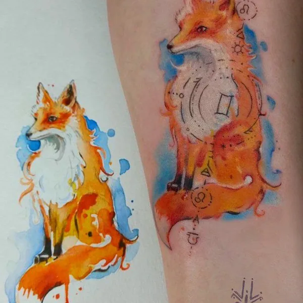 Feminine tattoo by Лина Фиопентова in Новороссийск