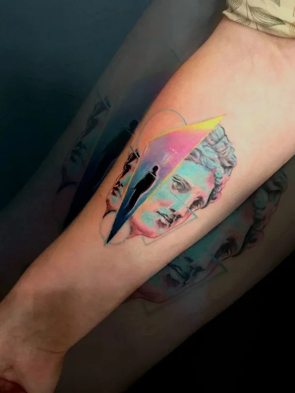 color surrealism Tatuagem em forearm #64849 | Tatuador Лина Фиопентова