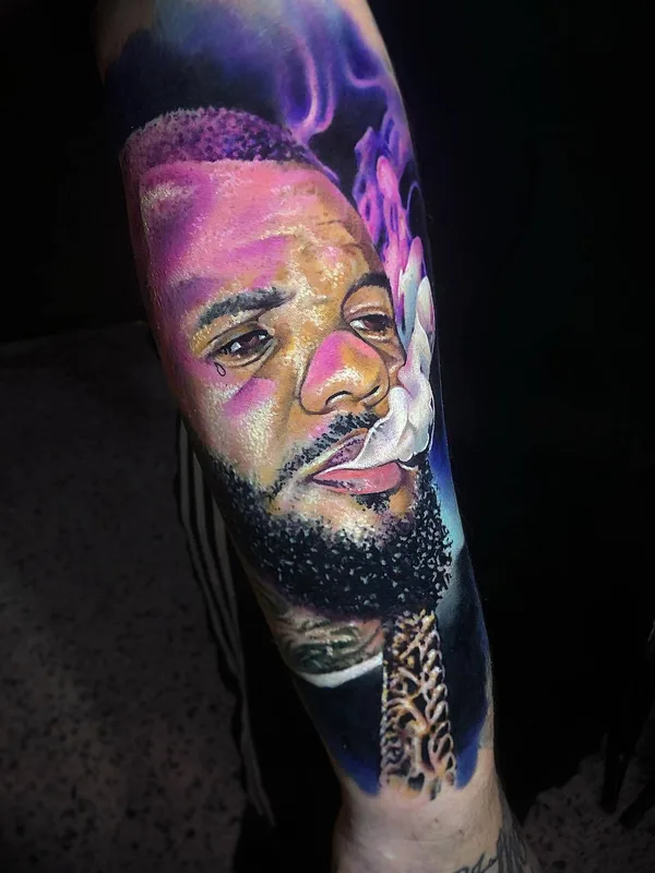male color photorealism татуировка на forearm #29353 | Тату мастер Khail Aitken