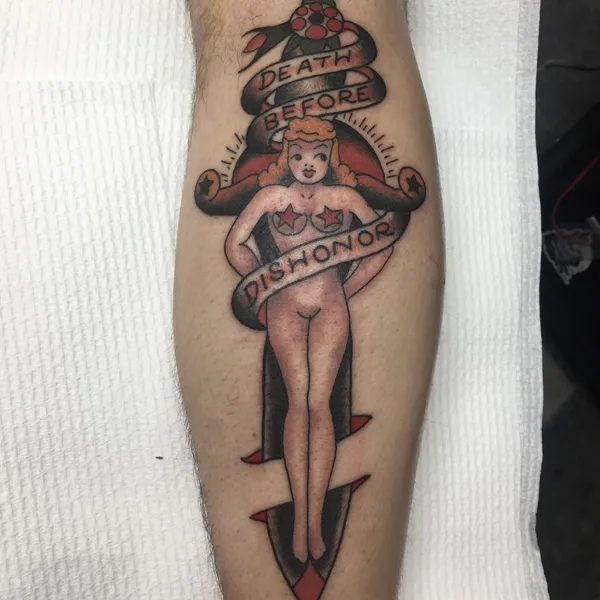 freehand tattoo by Bevan in Perth