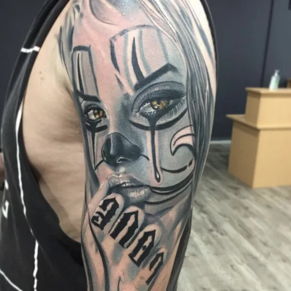 freehand tattoo by Bevan in Perth