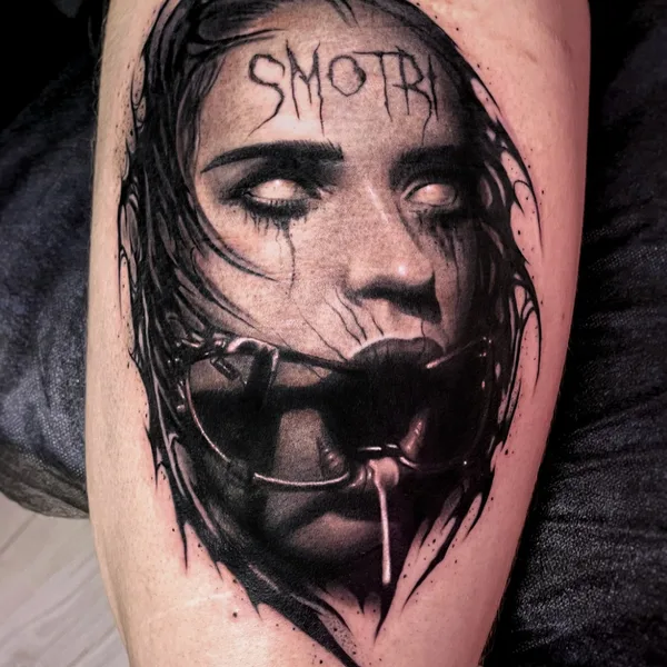 Ornamental tattoo by Andrey Pavlenko in Moscow