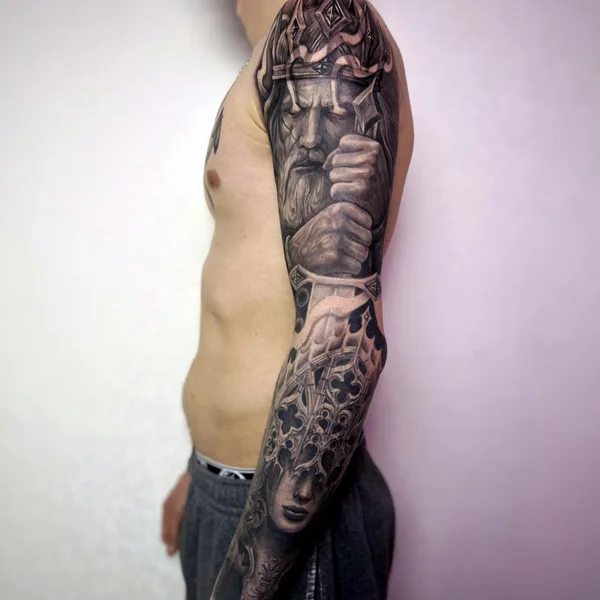 Ornamental tattoo by Andrey Pavlenko in Moscow
