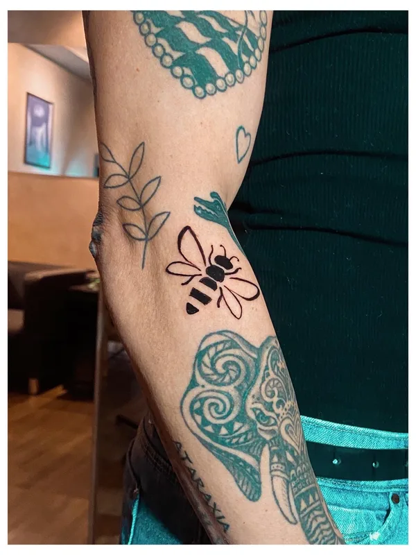black linework татуировка на forearm #67391 | Тату мастер Renato Lombardi