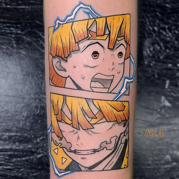 Аниме tattoo by Дима Semplai in Москва