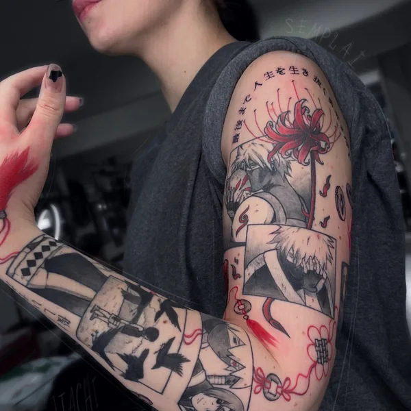 Аниме tattoo by Дима Semplai in Москва