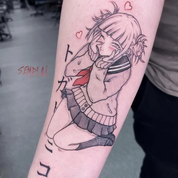 Аниме tattoo by Дима Semplai in Москва