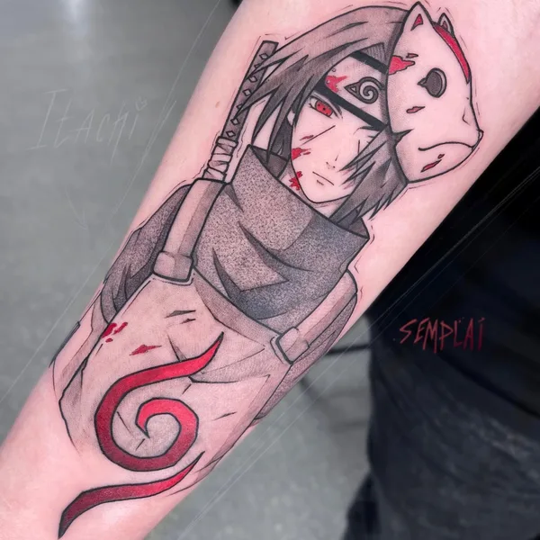 Аниме tattoo by Дима Semplai in Москва