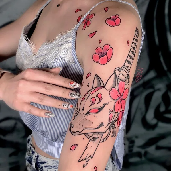 Аниме tattoo by Дима Semplai in Москва