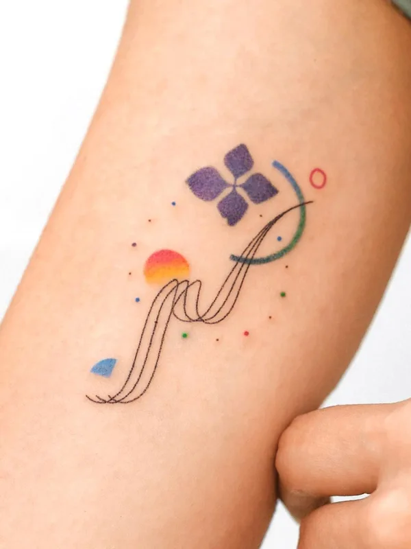 Геометрия tattoo by Basil in Seoul