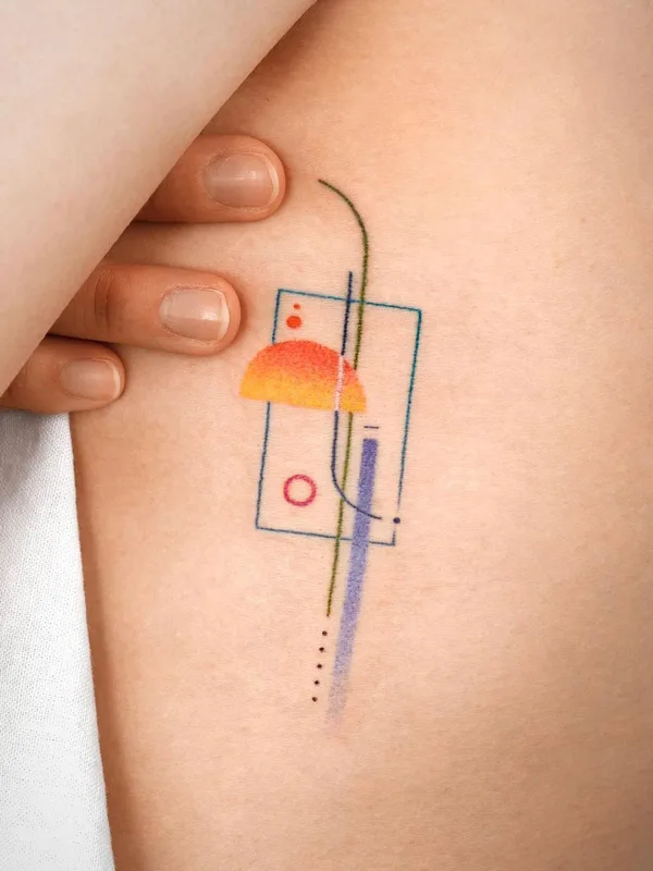 Геометрия tattoo by Basil in Seoul