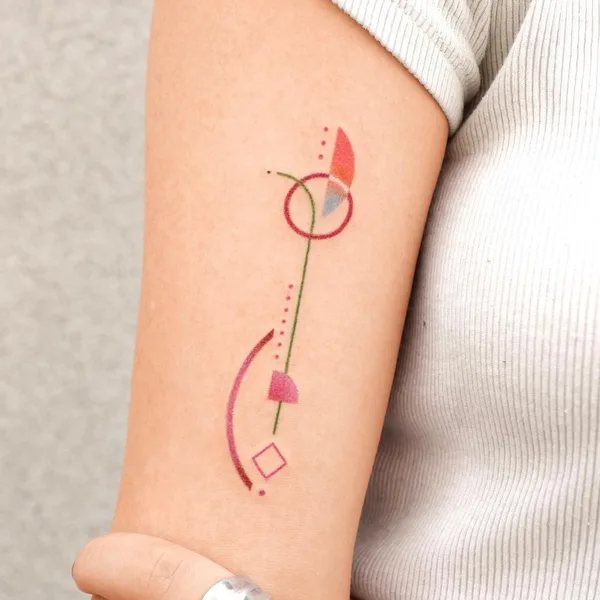 Geometric tattoo by Basil in Seoul