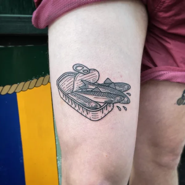 engraving tattoo by Alisa Bugashova in Williamsburg