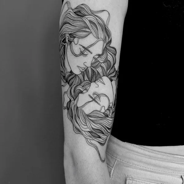 Sketch tattoo by Nicolas Agus in Milano