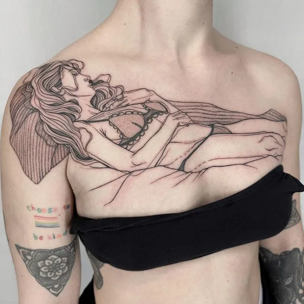 Sketch tattoo by Nicolas Agus in Milano