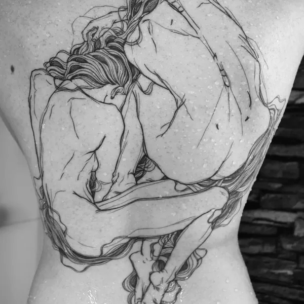 Sketch tattoo by Nicolas Agus in Milano