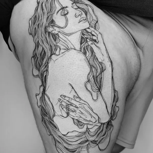 Sketch tattoo by Nicolas Agus in Milano