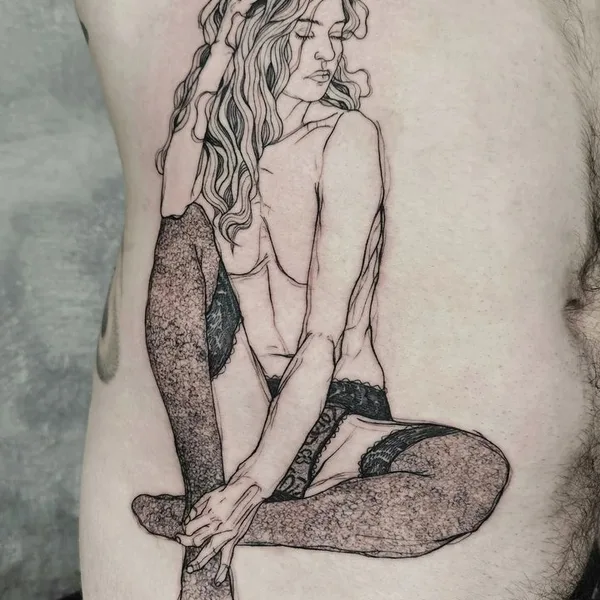 Sketch tattoo by Nicolas Agus in Milano