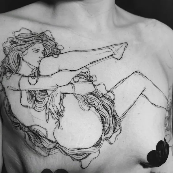 Sketch tattoo by Nicolas Agus in Milano