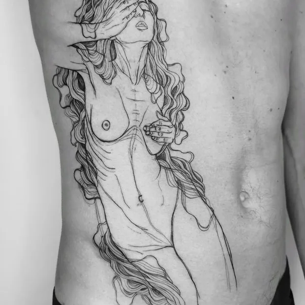 Sketch tattoo by Nicolas Agus in Milano