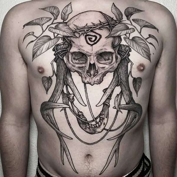 Graphic tattoo by doskaladas in Valencia