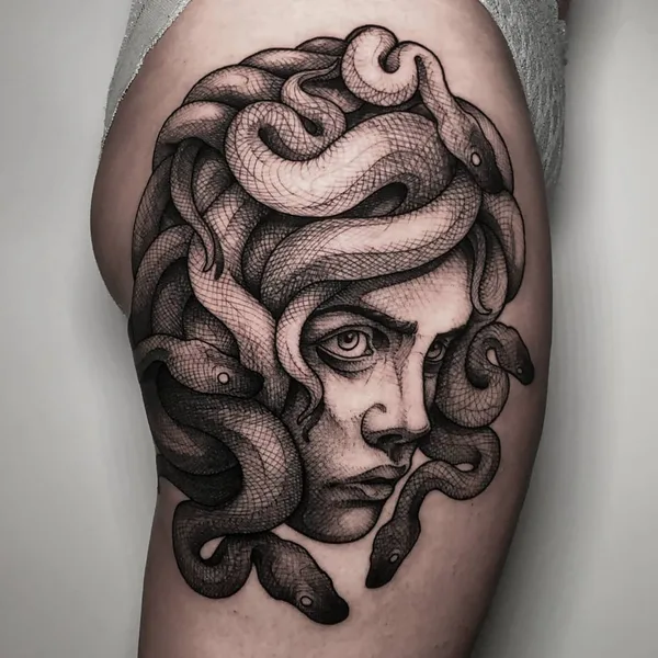 Graphic tattoo by doskaladas in Valencia