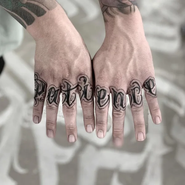 Lettering tattoo by Niorkz in Valencia