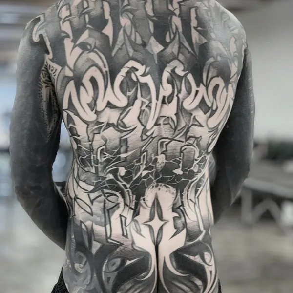 Lettering tattoo by Niorkz in Valencia