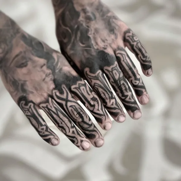 Lettering tattoo by Niorkz in Valencia